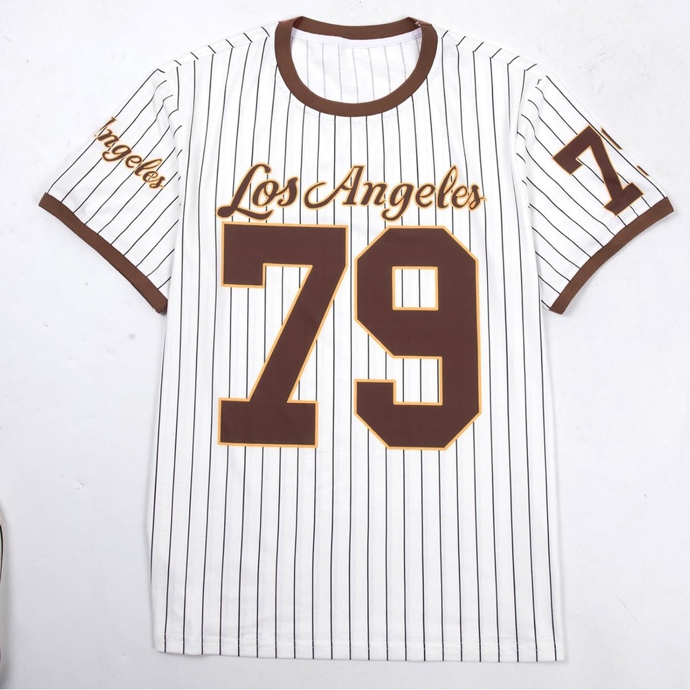 Los Angeles 79 Striped Baseball Tee